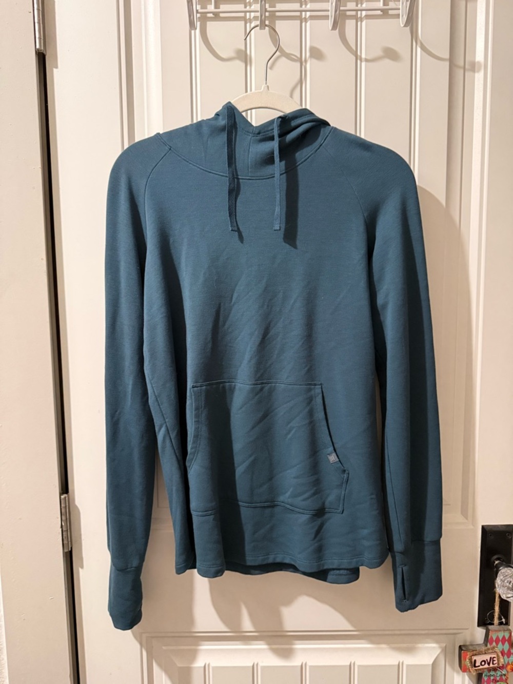 Men's Teal Pullover Hoodie Sweatshirt